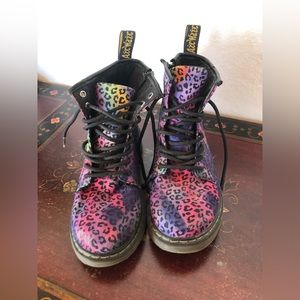 Leopard Rainbow Dr. Martens